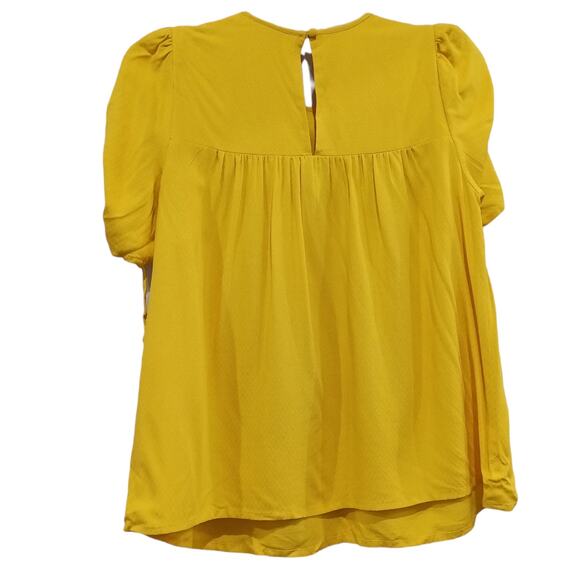 HAPPY X NATURE SUNNY YELLOW LIGHTWEIGHT TOP SIZE XS NWOT - Picture 2 of 4